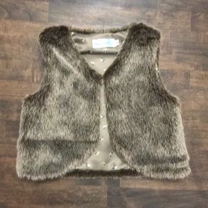 Adorable faux fur vest